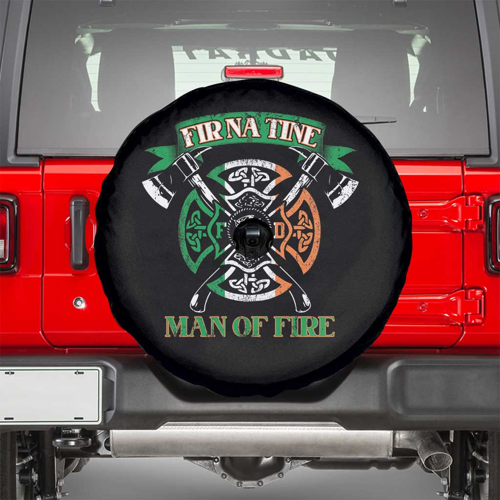 Irish Firefighter Spare Tire Cover Fir Na Tine Man Of Fire