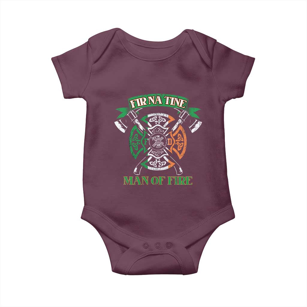 Irish Firefighter Baby Onesie Fir Na Tine Man Of Fire