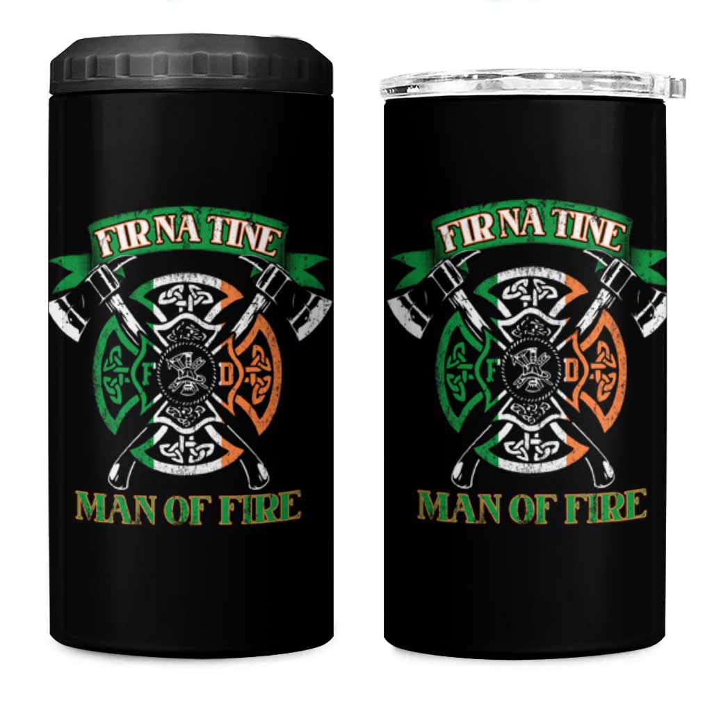 Irish Firefighter 4 in 1 Can Cooler Tumbler Fir Na Tine Man Of Fire