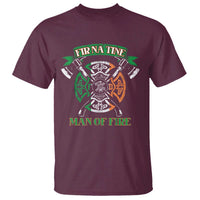Irish Firefighter T Shirt Fir Na Tine Man Of Fire