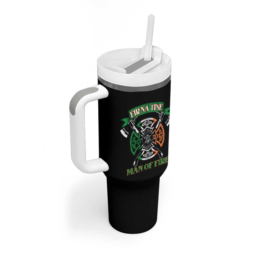 Irish Firefighter Tumbler With Handle Fir Na Tine Man Of Fire