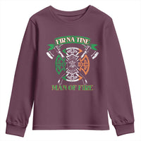 Irish Firefighter Youth Sweatshirt Fir Na Tine Man Of Fire
