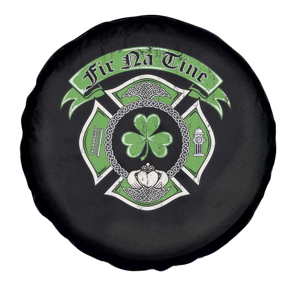 Irish Firefighter Spare Tire Cover Fir Na Tine Man Of Fire Celtic Claddagh Cross
