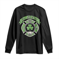Irish Firefighter Long Sleeve Shirt Fir Na Tine Man Of Fire Celtic Claddagh Cross