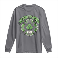 Irish Firefighter Long Sleeve Shirt Fir Na Tine Man Of Fire Celtic Claddagh Cross