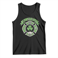 Irish Firefighter Tank Top Fir Na Tine Man Of Fire Celtic Claddagh Cross