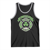 Irish Firefighter Tank Top Fir Na Tine Man Of Fire Celtic Claddagh Cross