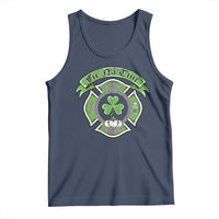 Irish Firefighter Tank Top Fir Na Tine Man Of Fire Celtic Claddagh Cross