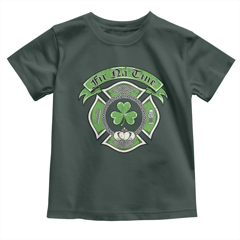 Irish Firefighter Toddler T Shirt Fir Na Tine Man Of Fire Celtic Claddagh Cross