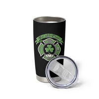 Irish Firefighter Tumbler Cup Fir Na Tine Man Of Fire Celtic Claddagh Cross