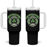 Irish Firefighter Tumbler With Handle Fir Na Tine Man Of Fire Celtic Claddagh Cross