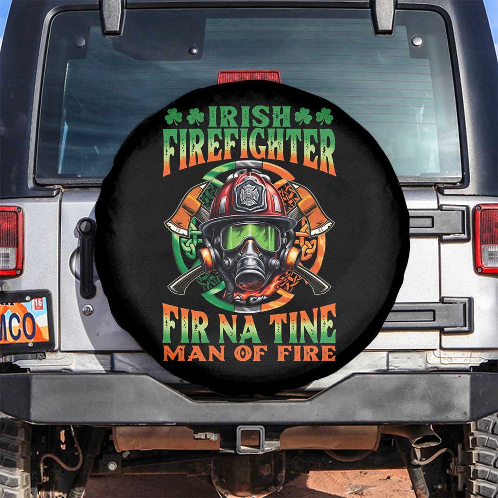 Fir Na Tine Man Of Fire Spare Tire Cover Irish Firefighter Pride