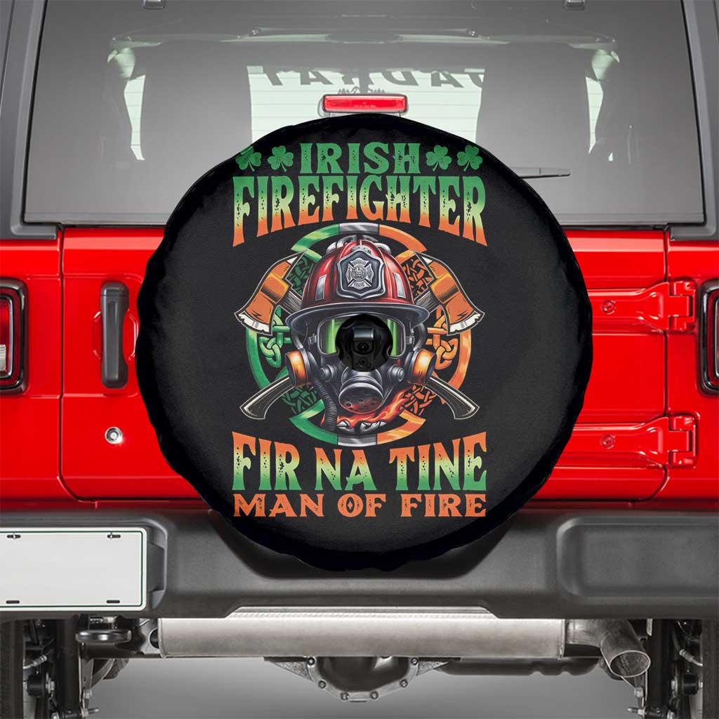 Fir Na Tine Man Of Fire Spare Tire Cover Irish Firefighter Pride