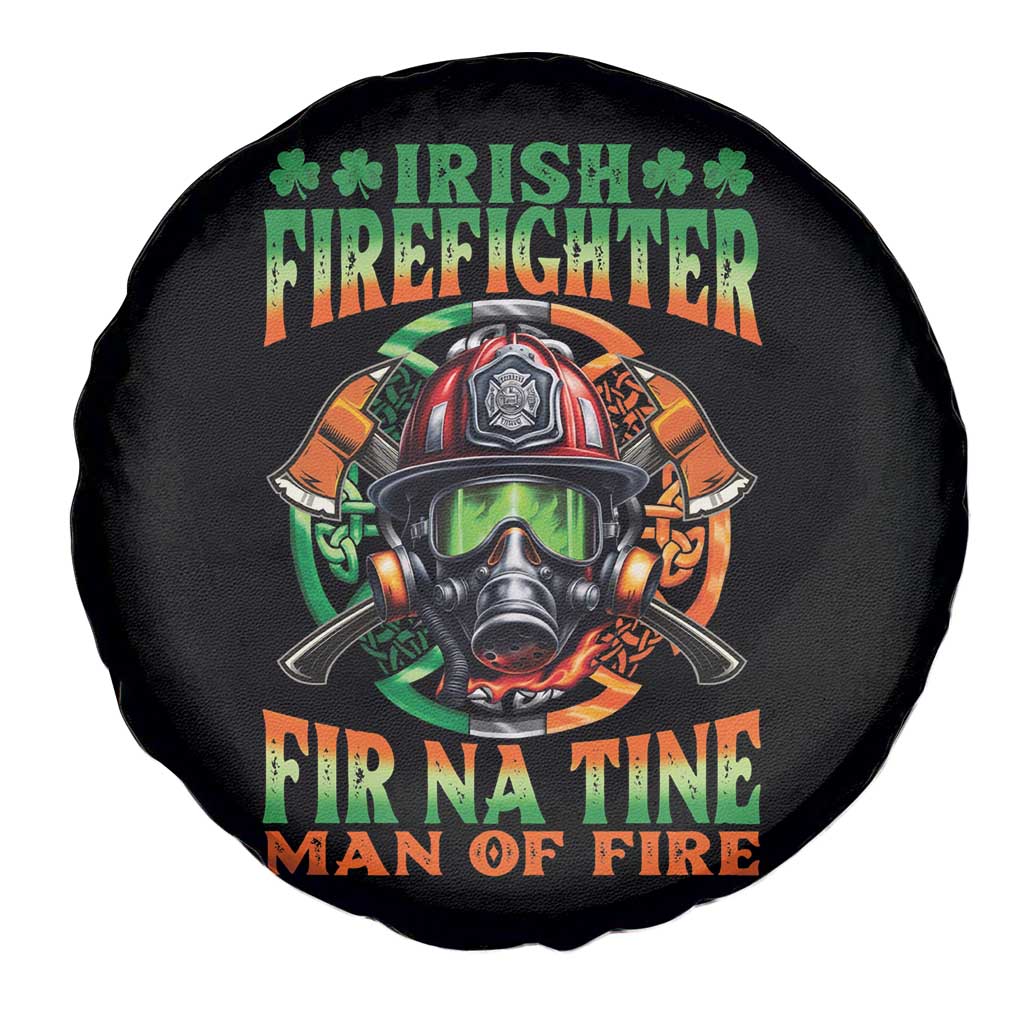 Fir Na Tine Man Of Fire Spare Tire Cover Irish Firefighter Pride