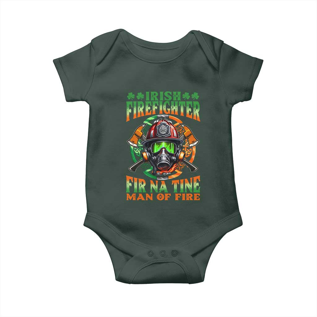Fir Na Tine Man Of Fire Baby Onesie Irish Firefighter Pride