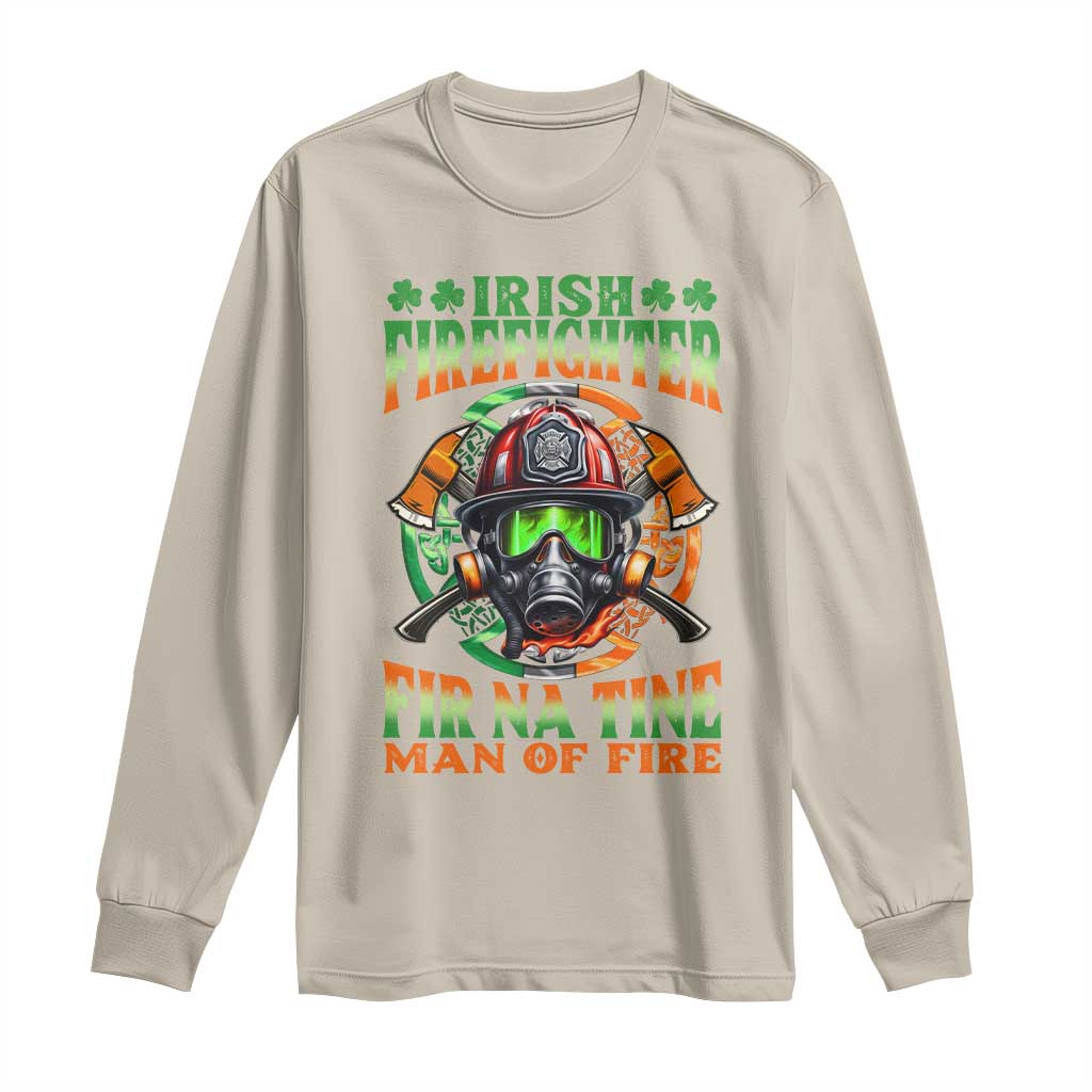 Fir Na Tine Man Of Fire Long Sleeve Shirt Irish Firefighter Pride