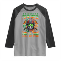Fir Na Tine Man Of Fire Raglan Shirt Irish Firefighter Pride