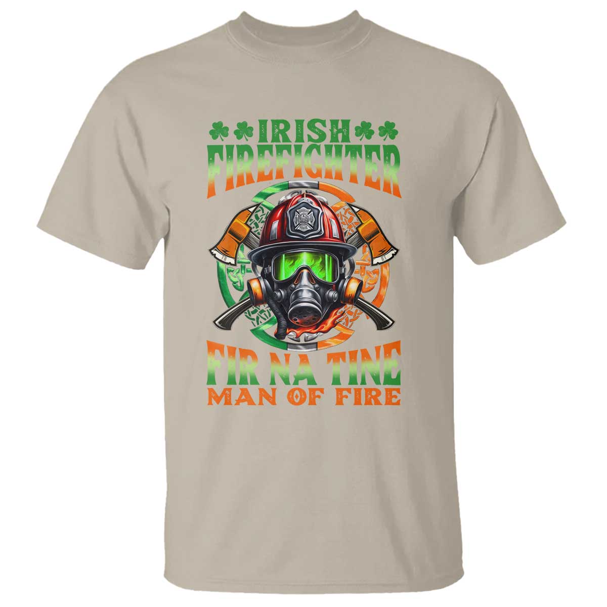 Fir Na Tine Man Of Fire T Shirt Irish Firefighter Pride