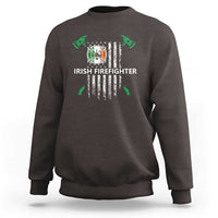 Irish Firefighter Fir Na Tine Man Of Fire Sweatshirt Irish American Flag