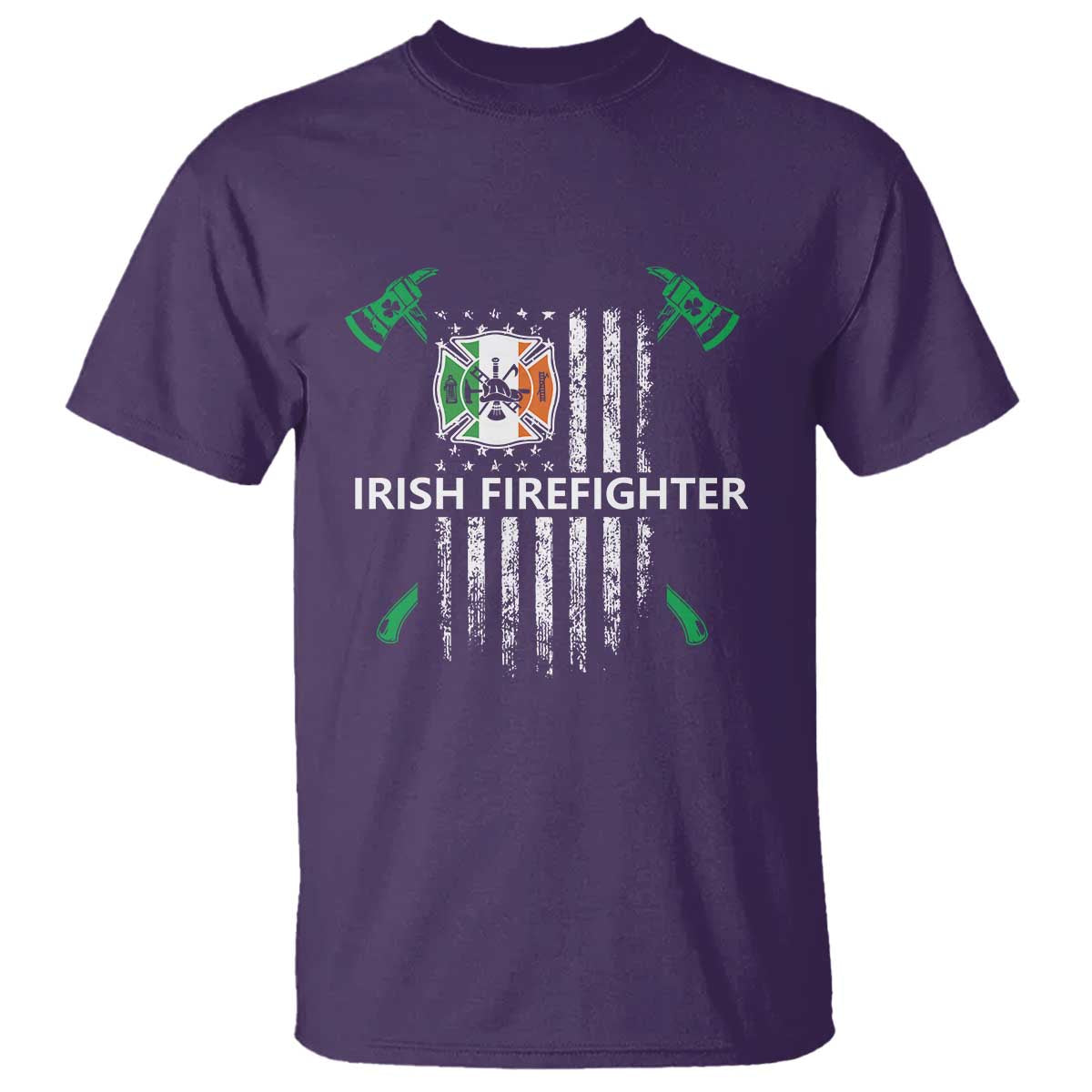 Irish Firefighter Fir Na Tine Man Of Fire T Shirt Irish American Flag