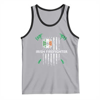 Irish Firefighter Fir Na Tine Man Of Fire Tank Top Irish American Flag