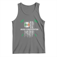 Irish Firefighter Fir Na Tine Man Of Fire Tank Top Irish American Flag