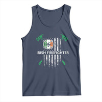 Irish Firefighter Fir Na Tine Man Of Fire Tank Top Irish American Flag