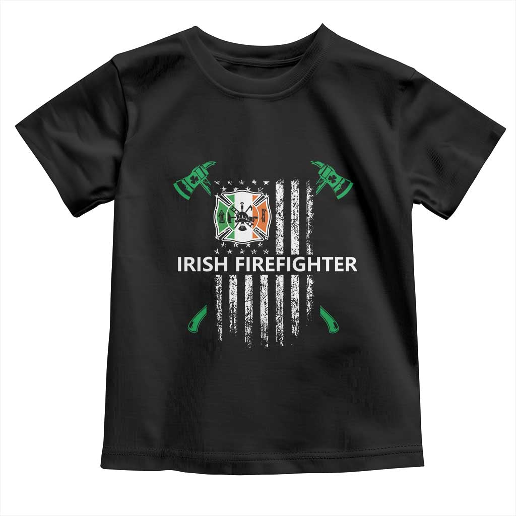 Irish Firefighter Fir Na Tine Man Of Fire Toddler T Shirt Irish American Flag