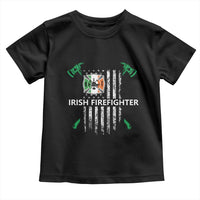 Irish Firefighter Fir Na Tine Man Of Fire Toddler T Shirt Irish American Flag