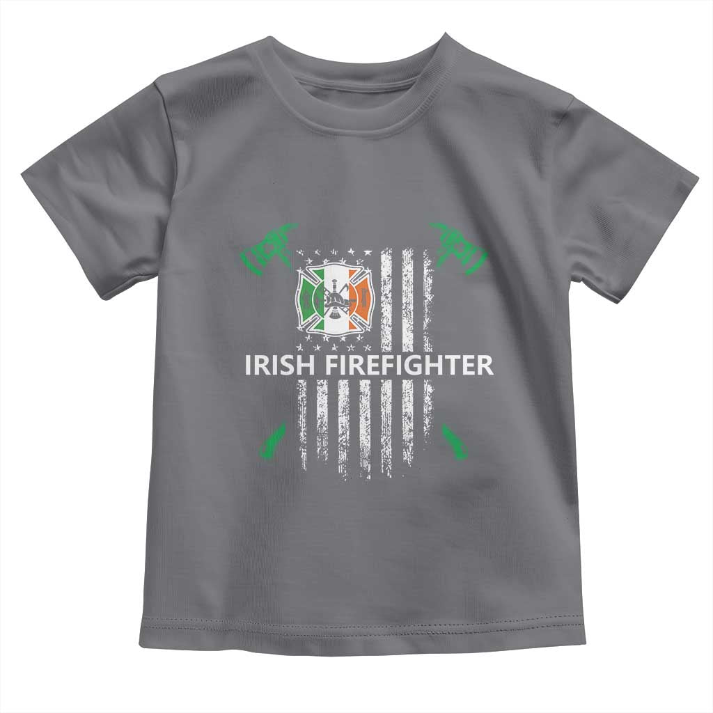 Irish Firefighter Fir Na Tine Man Of Fire Toddler T Shirt Irish American Flag