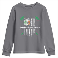 Irish Firefighter Fir Na Tine Man Of Fire Youth Sweatshirt Irish American Flag