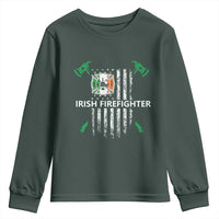 Irish Firefighter Fir Na Tine Man Of Fire Youth Sweatshirt Irish American Flag