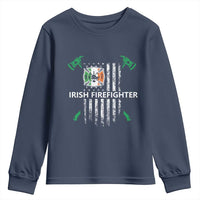 Irish Firefighter Fir Na Tine Man Of Fire Youth Sweatshirt Irish American Flag