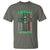 Irish Firefighter T Shirt Celtic Cross American Flag