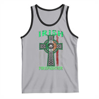 Irish Firefighter Tank Top Celtic Cross American Flag