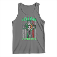 Irish Firefighter Tank Top Celtic Cross American Flag