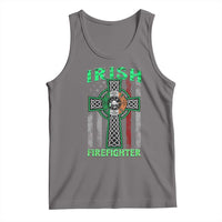 Irish Firefighter Tank Top Celtic Cross American Flag