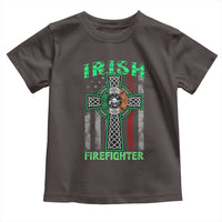 Irish Firefighter Toddler T Shirt Celtic Cross American Flag