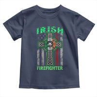 Irish Firefighter Toddler T Shirt Celtic Cross American Flag