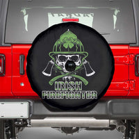 Irish Firefighter Spare Tire Cover Shamrock Skull Man Of Fire