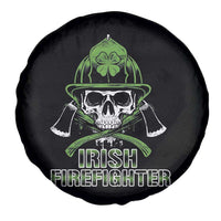 Irish Firefighter Spare Tire Cover Shamrock Skull Man Of Fire