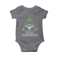 Irish Firefighter Baby Onesie Shamrock Skull Man Of Fire