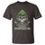 Irish Firefighter T Shirt Shamrock Skull Man Of Fire