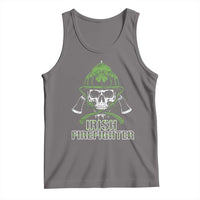 Irish Firefighter Tank Top Shamrock Skull Man Of Fire