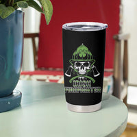 Irish Firefighter Tumbler Cup Shamrock Skull Man Of Fire