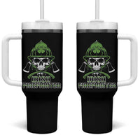 Irish Firefighter Tumbler With Handle Shamrock Skull Man Of Fire
