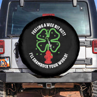 Funny Irish Firefighter Spare Tire Cover Feeling A Wee Bit Hot I'll Shamrock Your World