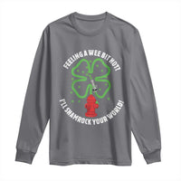 Funny Irish Firefighter Long Sleeve Shirt Feeling A Wee Bit Hot I'll Shamrock Your World