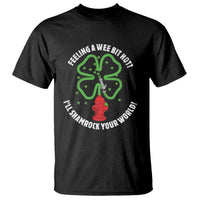 Funny Irish Firefighter T Shirt Feeling A Wee Bit Hot I'll Shamrock Your World