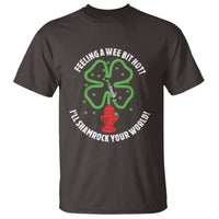 Funny Irish Firefighter T Shirt Feeling A Wee Bit Hot I'll Shamrock Your World
